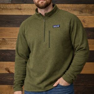 Patagonia Forest Green Half-Zip Fleece